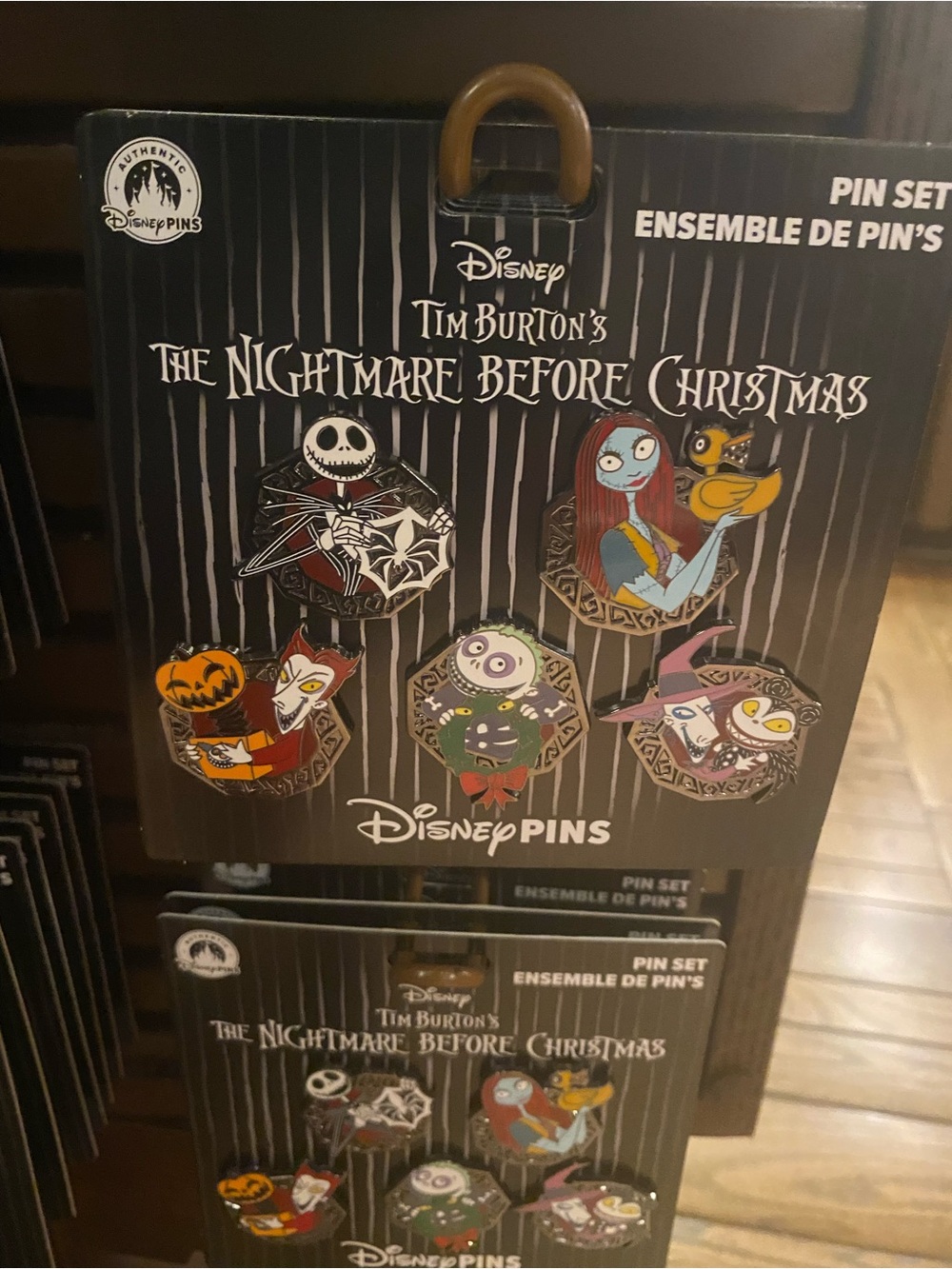 Disney parks Tim Burton The Nightmare Before Christmas Pin Set BNWT